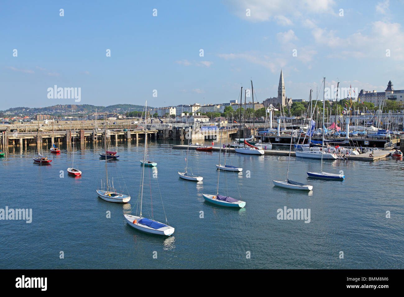 Hafen von Dun Laoghaire, Co. Dublin, Irland Stockfoto