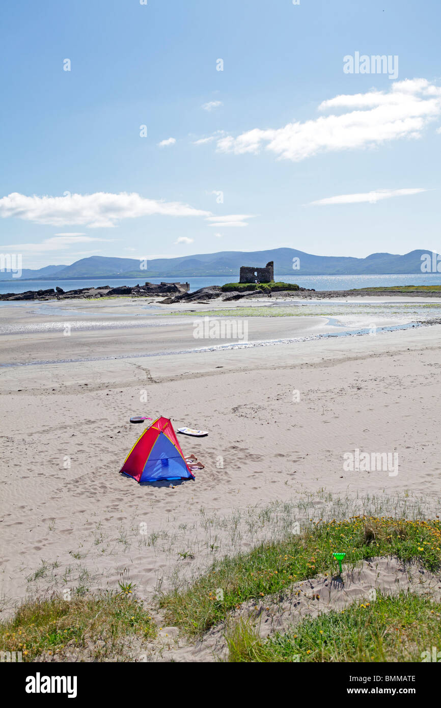 Sandstrand in der Nähe von Ballinskelligs, Ring of Kerry, Irland Stockfoto