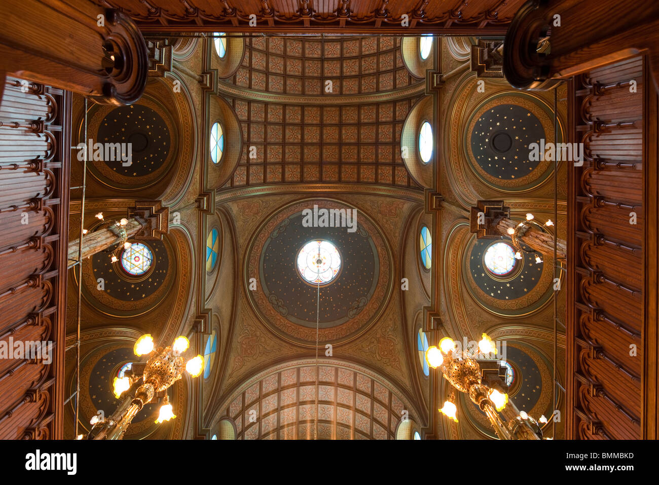 Eldridge Street Synagoge, Lower East Side, Manhattan, New York City, NY, USA Stockfoto