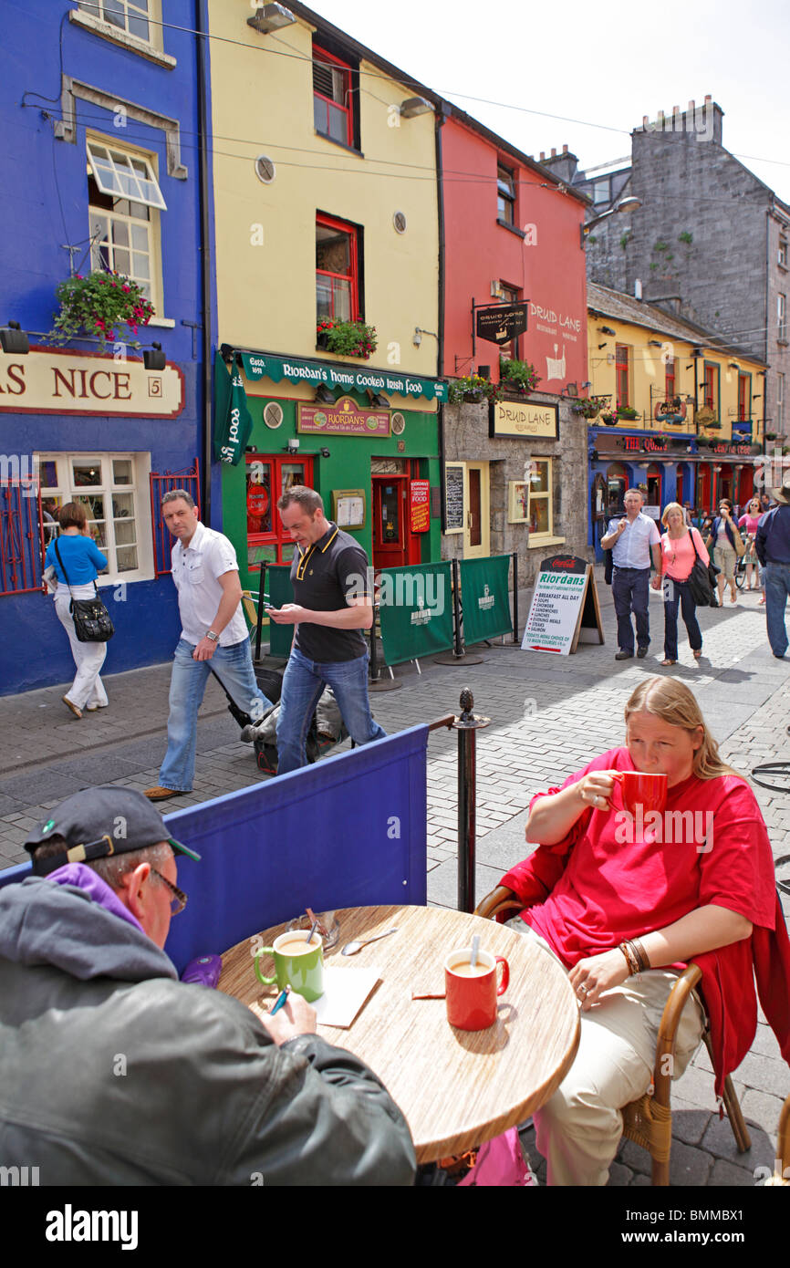 Fußgängerzone, die Stadt Galway, Irland Stockfoto