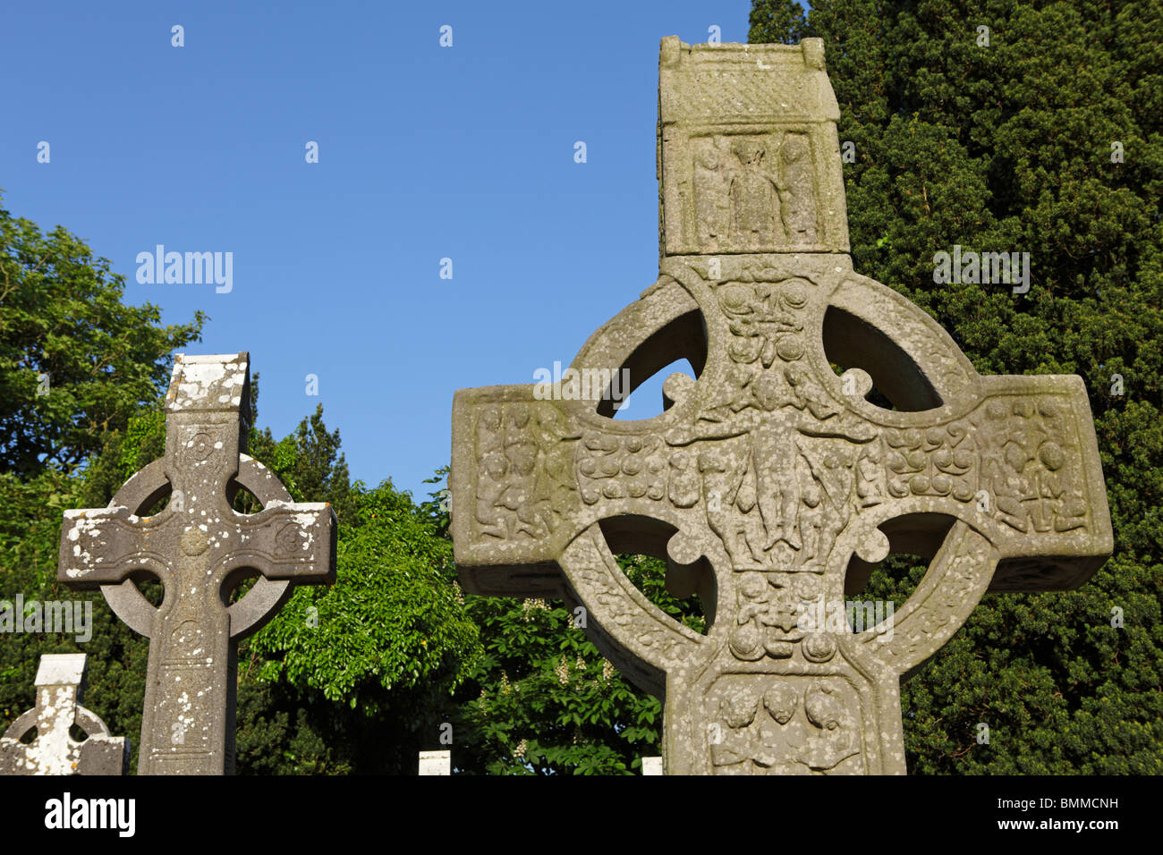 Muiredach´s Kreuz, Monasterboice Kloster in der Nähe von Drogheda, Co. Louth, Irland Stockfoto