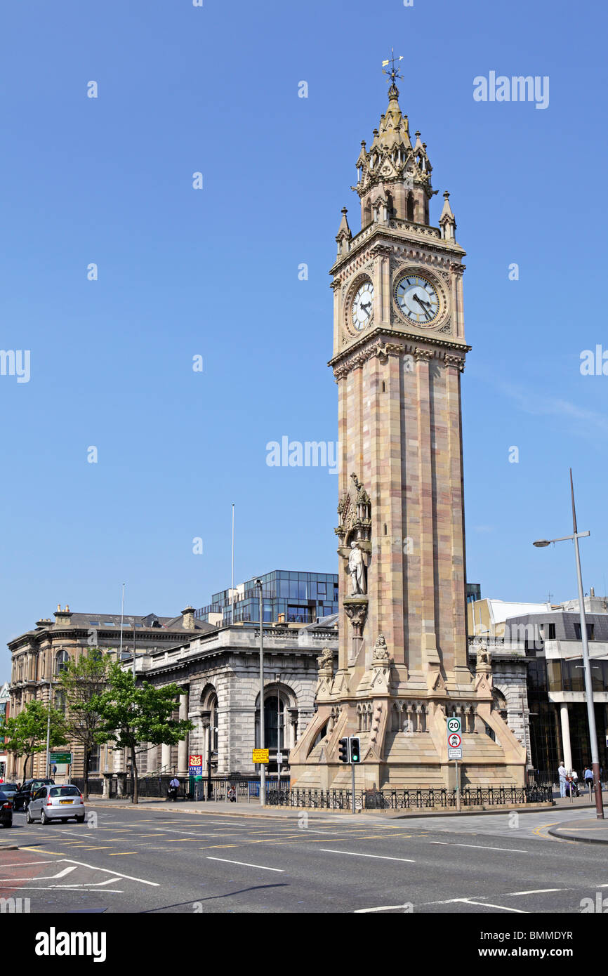 Albert Memorial Clock, Belfast, Nordirland Stockfoto