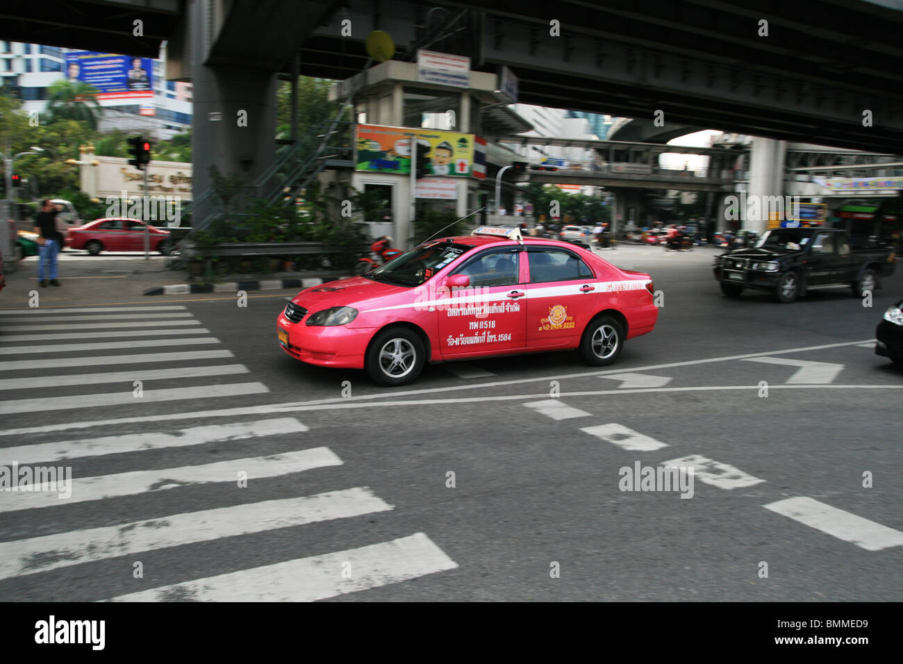 Bangkok Taxi cab Stockfoto