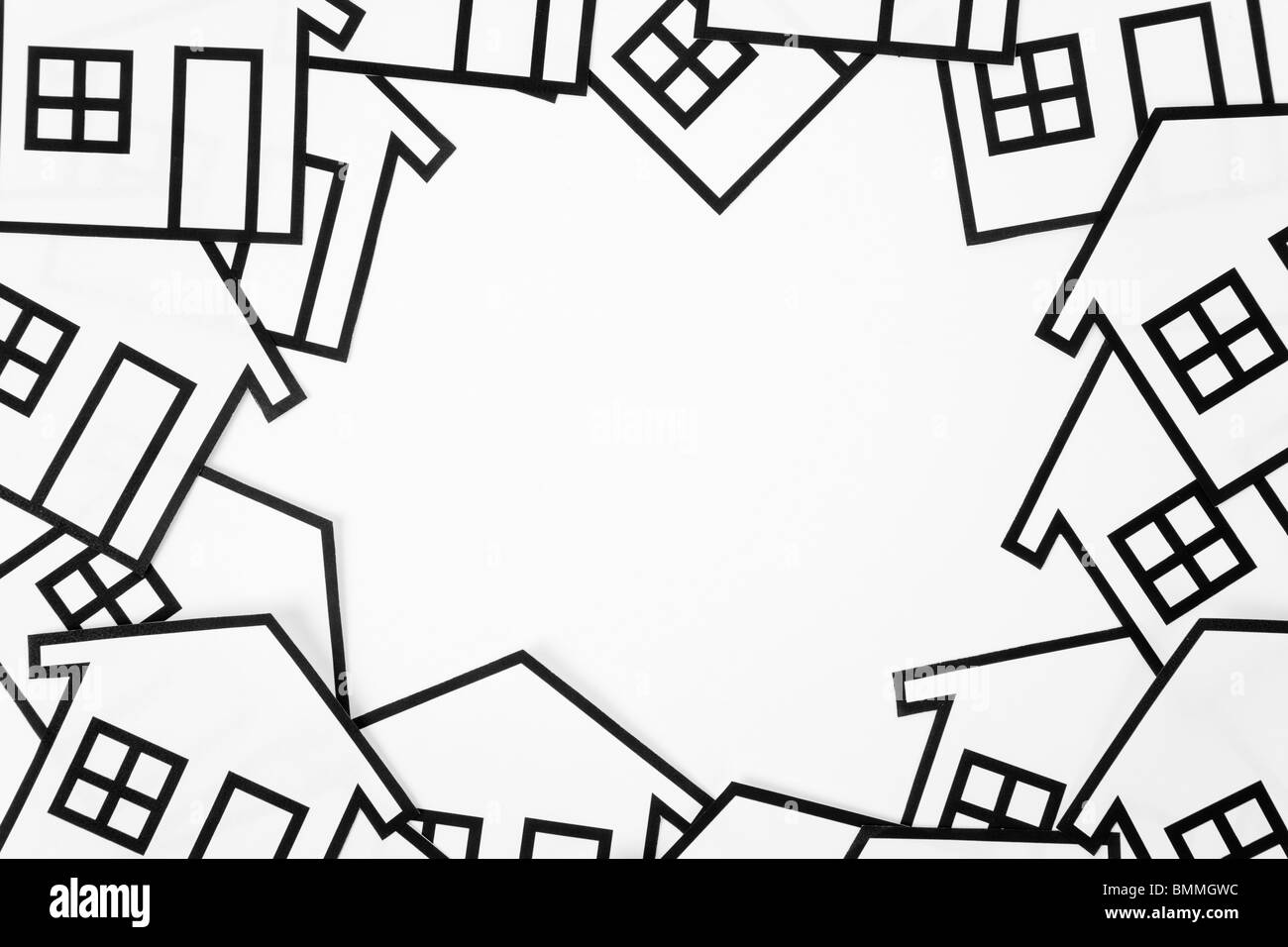 nach Hause Zeichen für den Hintergrund verwenden, Immobilien-Konzept Stockfoto