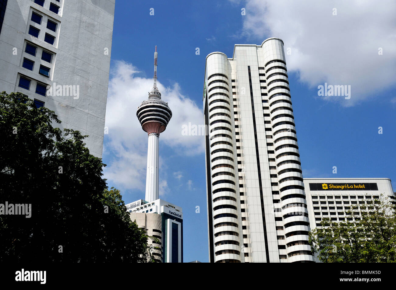 Gebäude, Menara Tower, Shangri-La Hotel, Kuala Lumpur, Malaysia Stockfoto