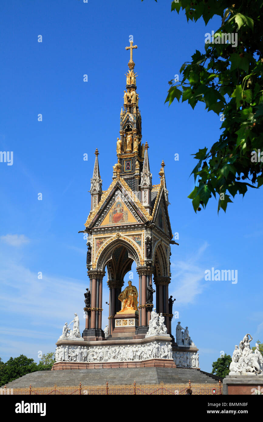 Das Albert Memorial in Kensington. London. Stockfoto