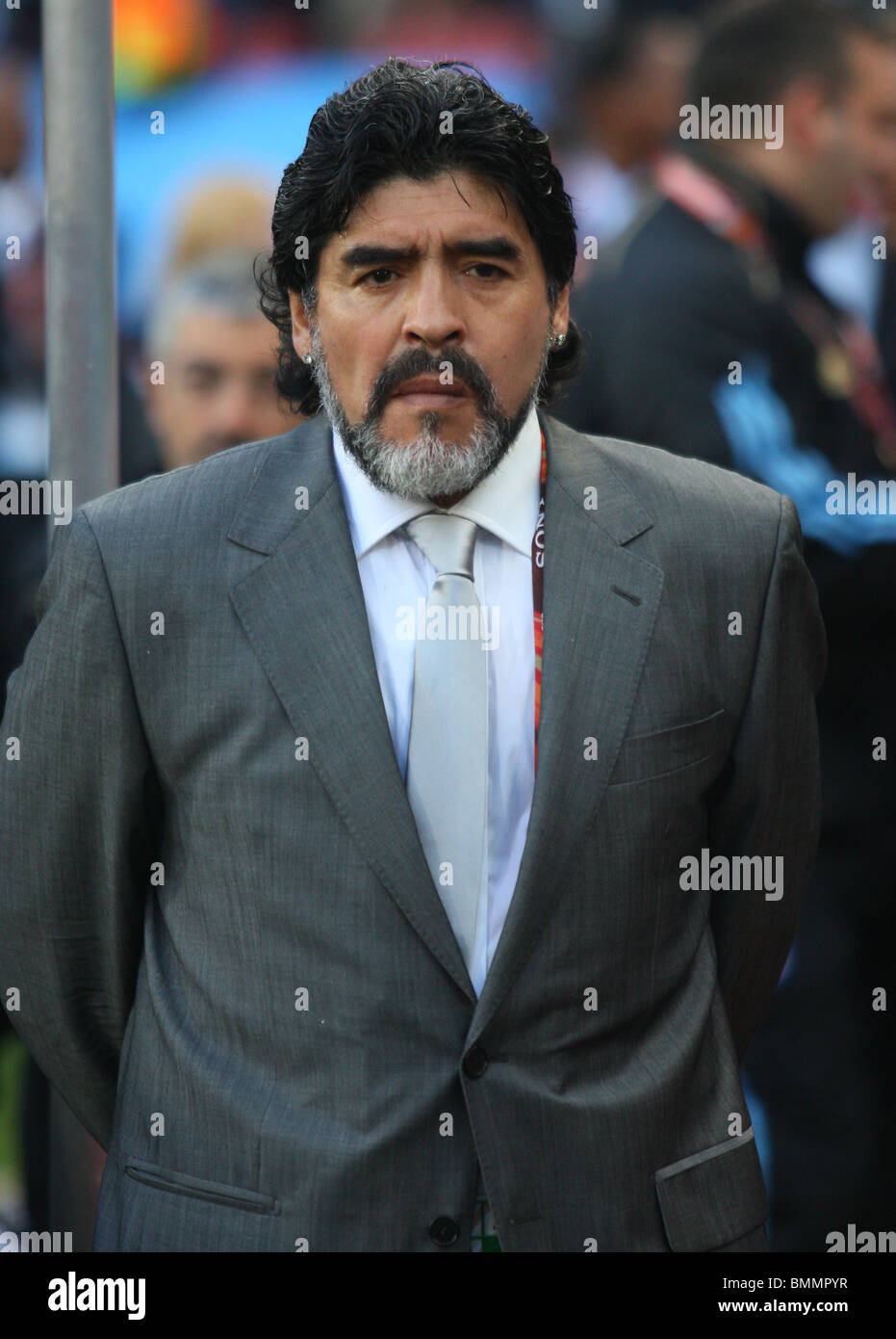 DIEGO MARADONA Argentinien V NIGERIA ELLIS PARK JOHANNESBURG Südafrika 22. September 2009 Stockfoto