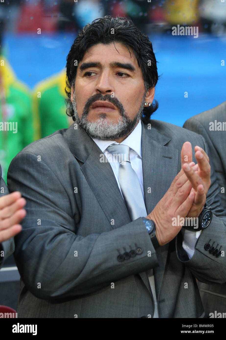 DIEGO MARADONA Argentinien V NIGERIA ELLIS PARK JOHANNESBURG Südafrika 22. September 2009 Stockfoto