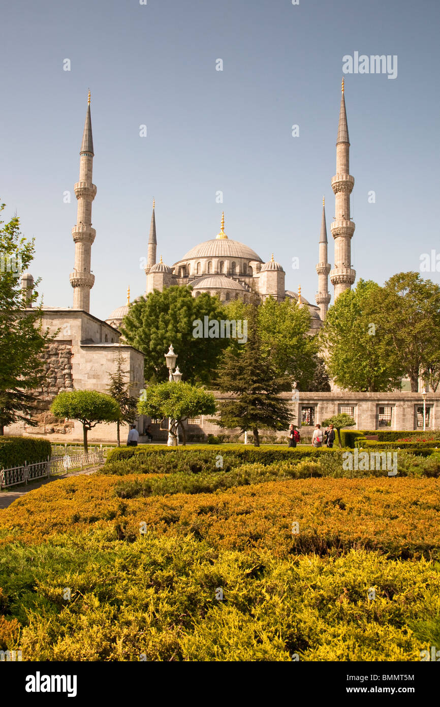Sultanahmet-Moschee, auch bekannt als die blaue Moschee und Sultan Ahmed Mosque, Istanbul, Türkei Stockfoto