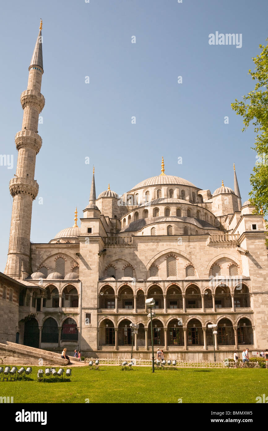 Sultanahmet-Moschee, auch bekannt als die blaue Moschee und Sultan Ahmed Mosque, Istanbul, Türkei Stockfoto
