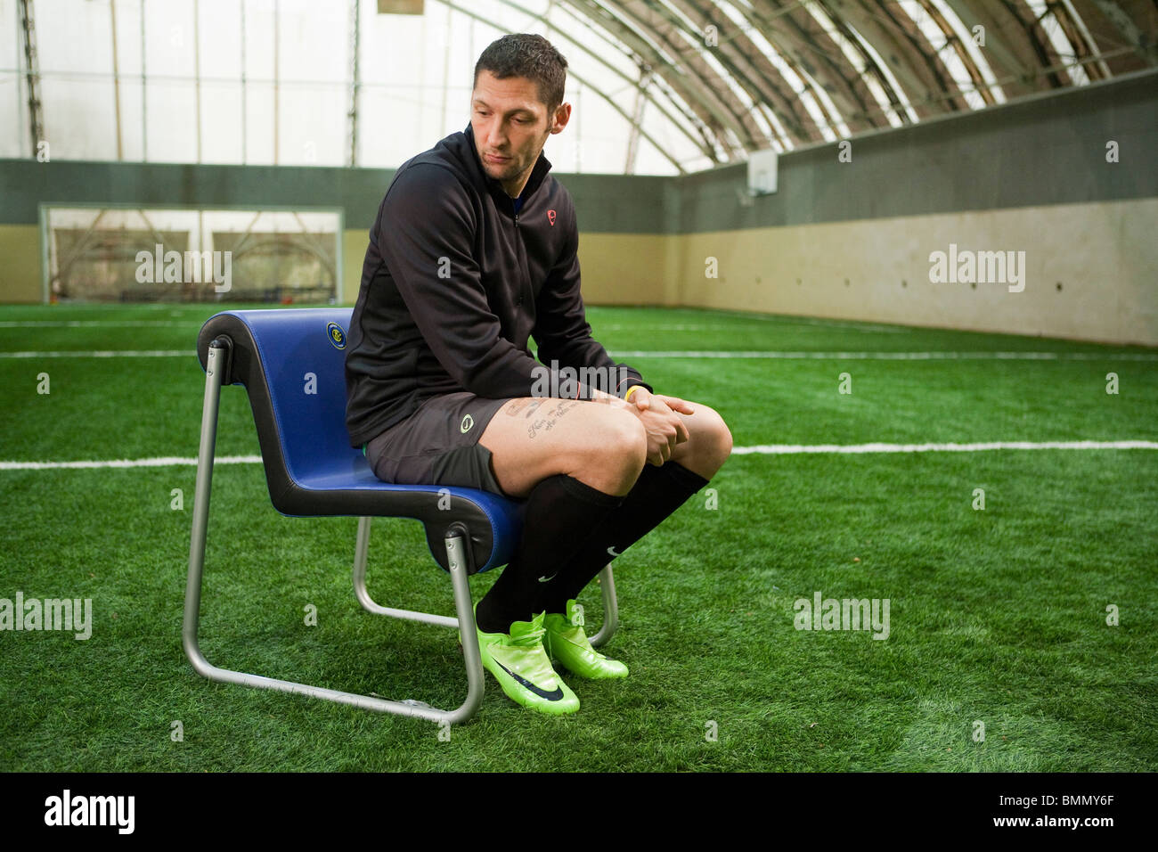Marco Materazzi italienische Fußball-Star Trainings-Camp Stockfoto