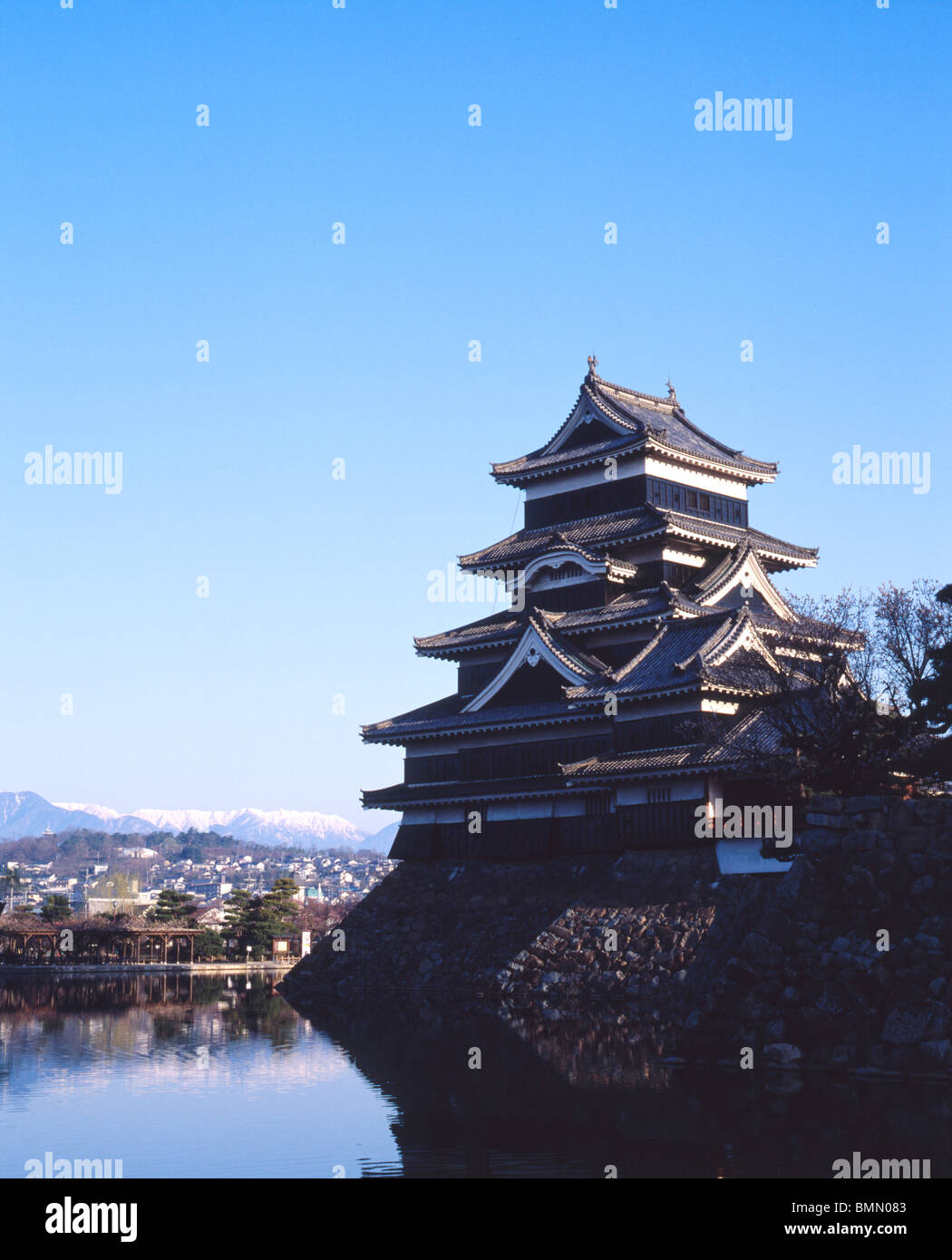 Burg Matsumoto, Präfektur Nagano, Japan Stockfoto
