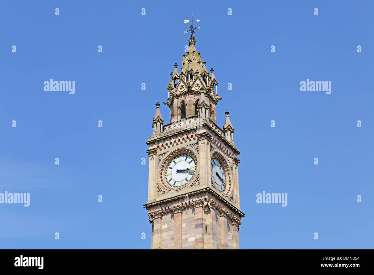 Albert Memorial Clock, Belfast, Nordirland Stockfoto