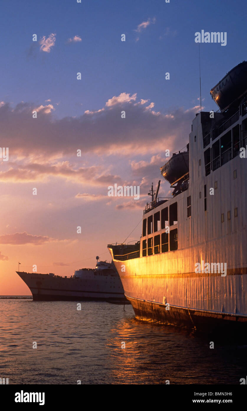Türkei, Fähren ausgeschiedenen Port Stockfoto
