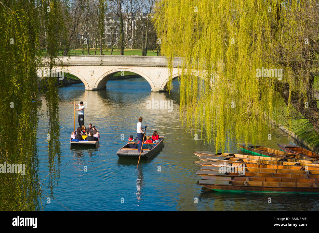 Cambridge, den Rücken Stockfoto