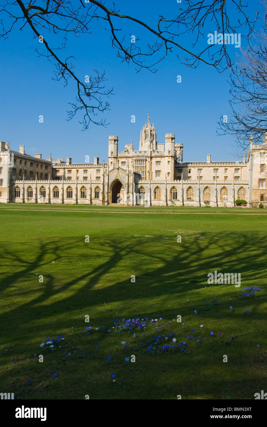 Cambridge, St. Johns College neue Gericht Stockfoto