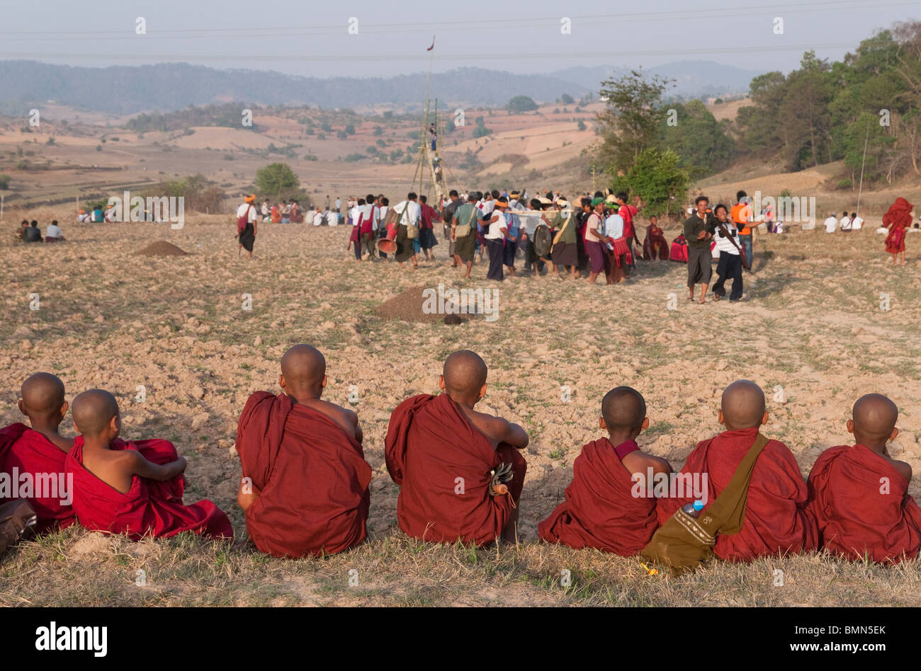 Myanmar. Burma. Shan-Staat. Lamain Dorf Stockfoto