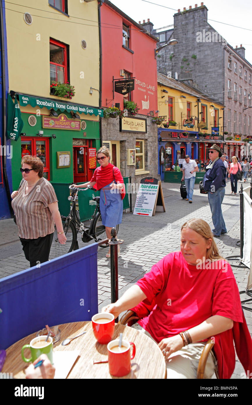 Fußgängerzone, die Stadt Galway, Irland Stockfoto