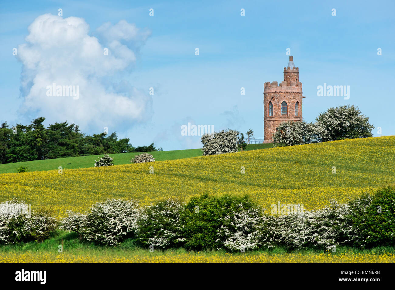 Hurlestone Turm an der Lilburn, Northumberland, England, UK Stockfoto