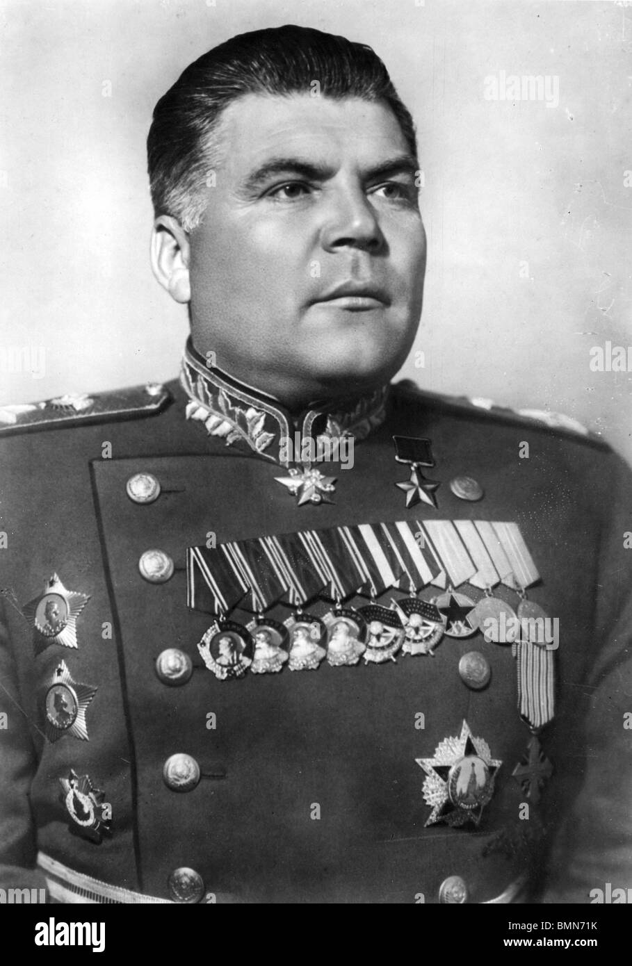 RODION MALINOVSKY (1898-1967) sowjetischen militärischen Kommandanten im 2. Weltkrieg Stockfoto