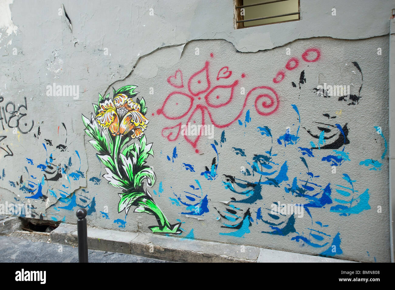 Paris, Street Art Stockfoto