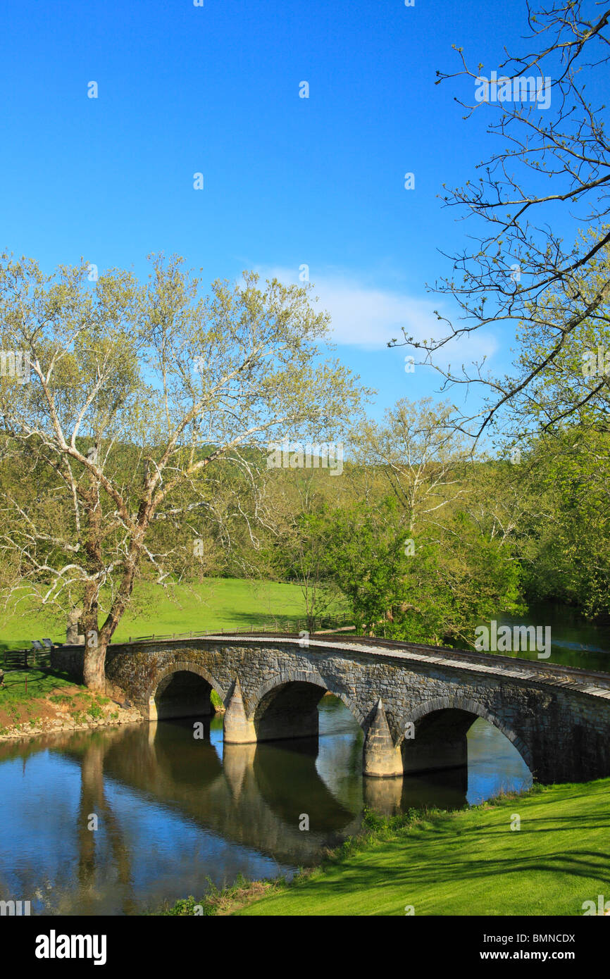 Burnside Bridge, Antietam National Battlefield, Sharpsburg, Maryland, USA Stockfoto