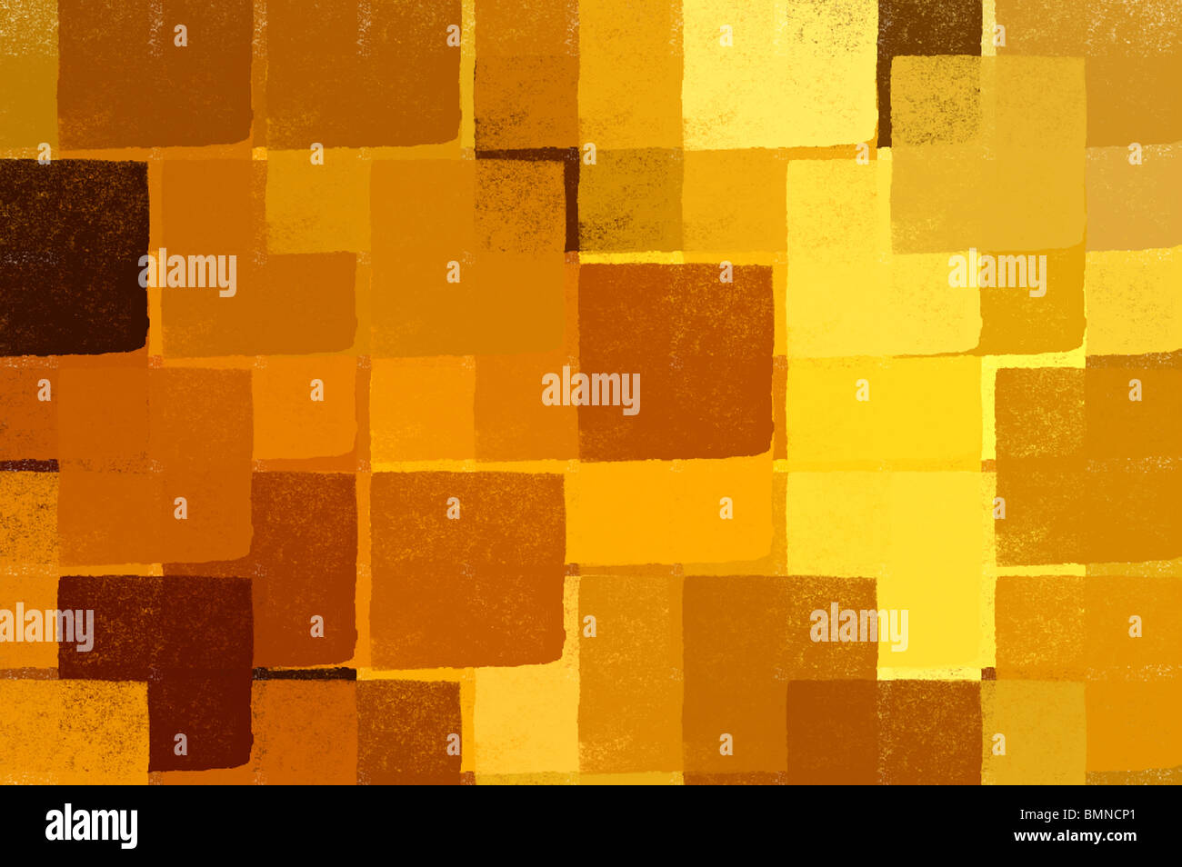 Abbildung abstrakt impressionistische Quadrate. Pinsel Farbe Hintergrundmuster. Stockfoto