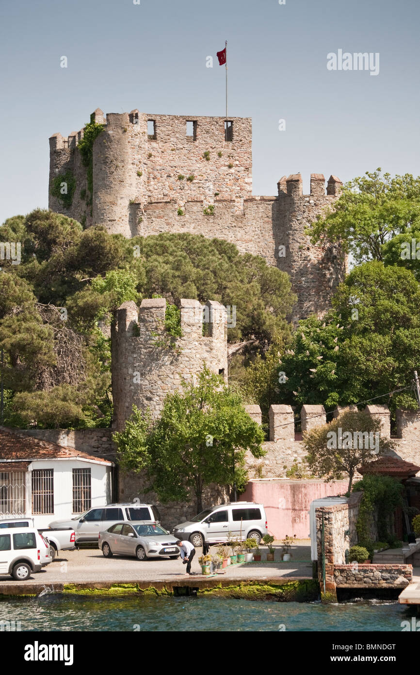 Anadolu Hisari, Anatolische Festung asiatischen Seite des Bosporus, Istanbul, Türkei Stockfoto