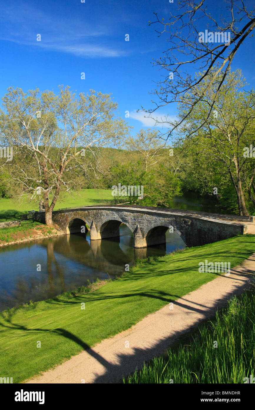 Burnside Bridge, Antietam National Battlefield, Sharpsburg, Maryland, USA Stockfoto