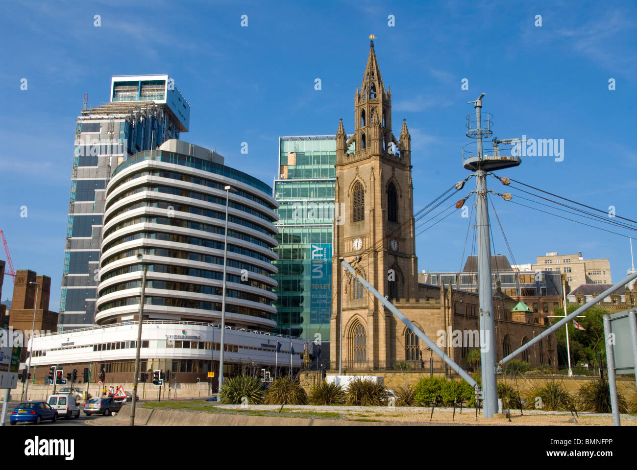 Liverpool, Merseyside alte und neue Stockfoto
