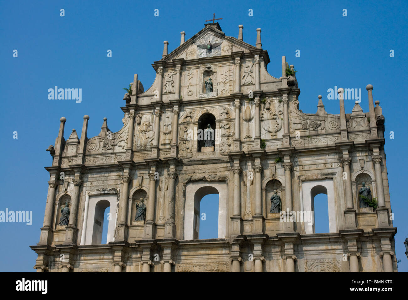 Asien, China, Macau, St Pauls Cathedral Fassade Stockfoto
