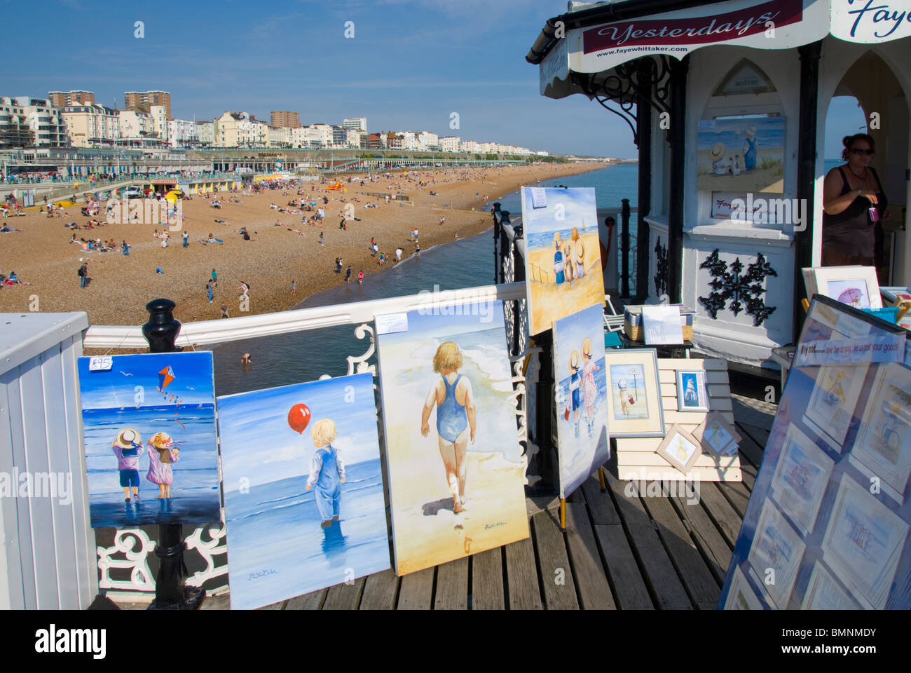 Europa, Großbritannien, England, Sussex Brighton Palace Pier Gemälde Stockfoto