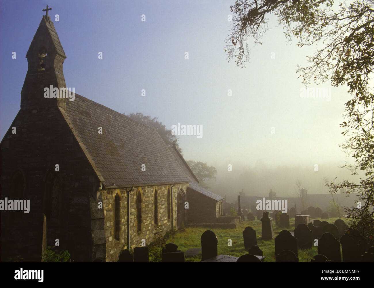 Snowdonia, Penmachno Dorfkirche Stockfoto