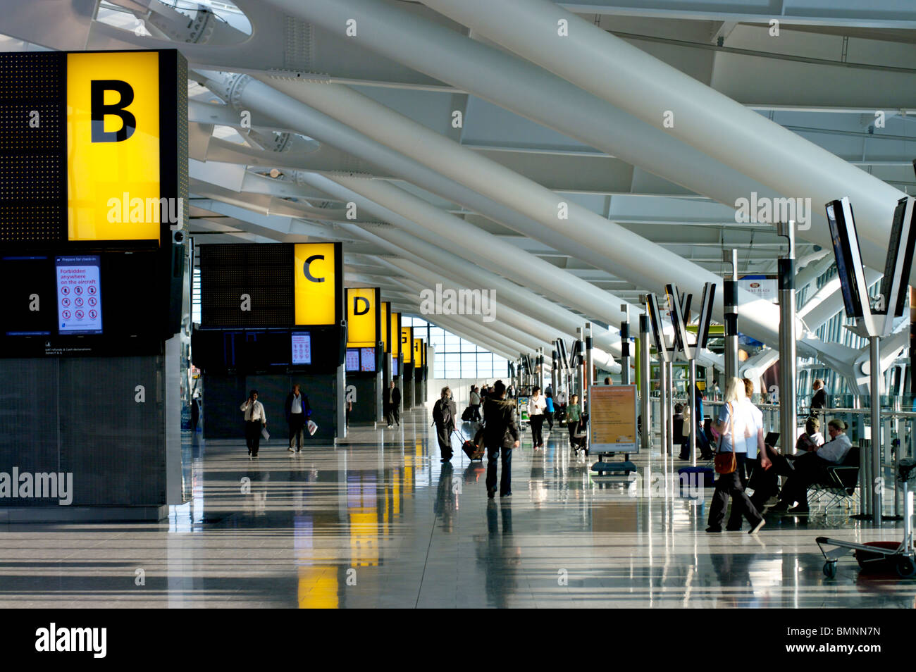 Flughafen Heathrow Terminal 5 Stockfoto