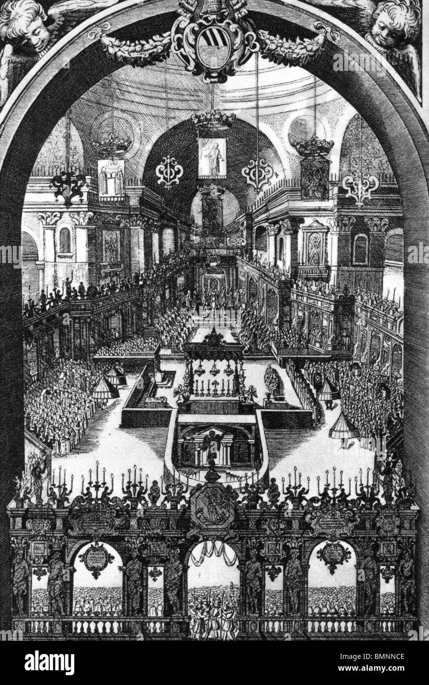 IGNATIUS LOYOLA - Kanonisierung in th St. Peterskirche, Rom, 1622 Stockfoto