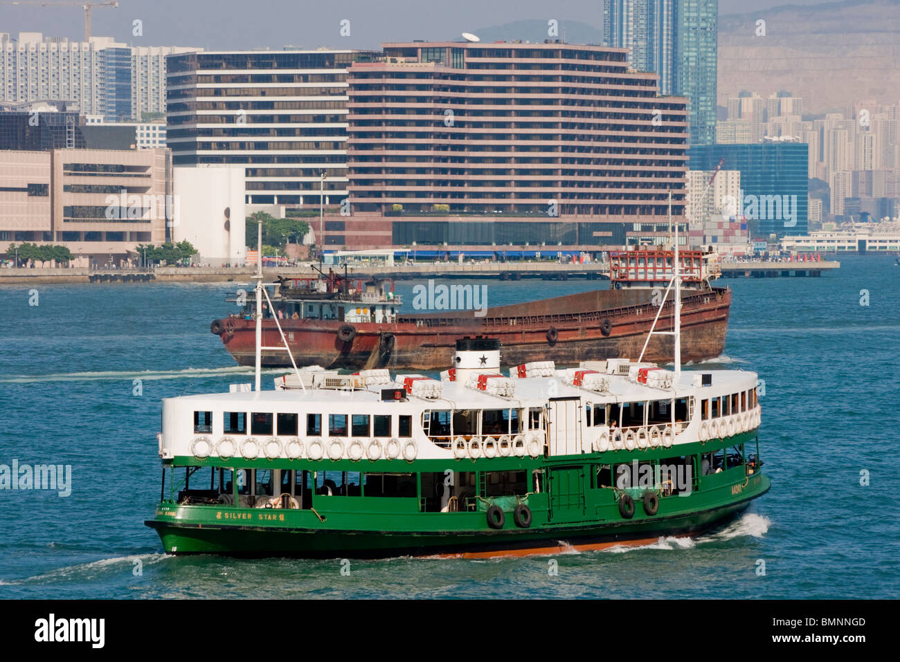 Hong Kong, Star Ferry, Victoria Harbour Stockfoto