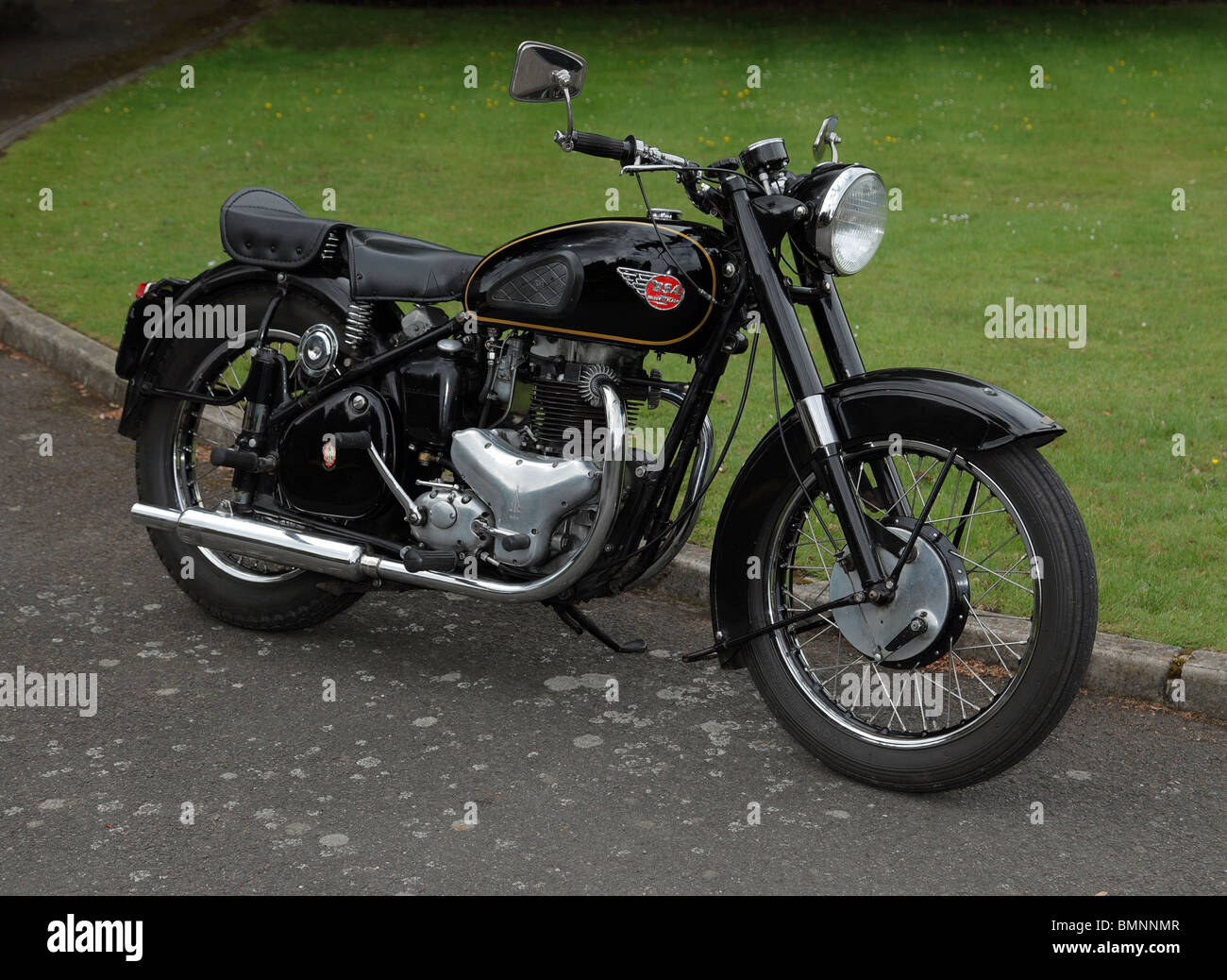 Oldtimer BSA Golden Flash Motorrad. Stockfoto