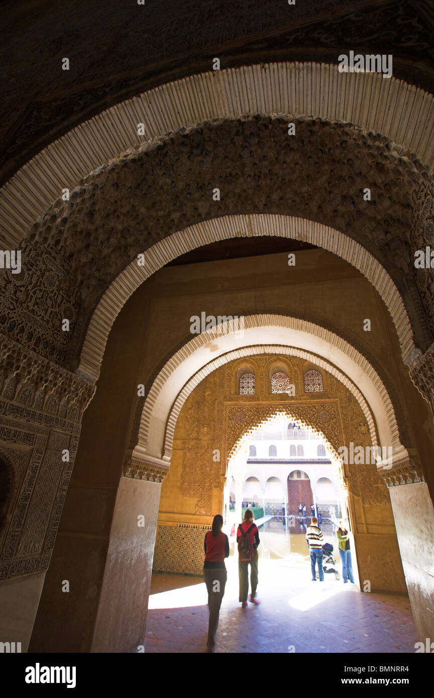 Alhambra-Palast, Sala De La Barca Stockfoto