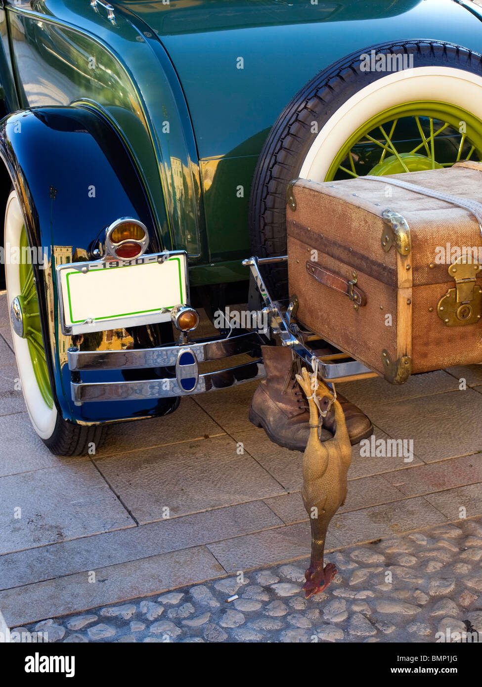 Konzeptuelle Ansicht ein Detail von der Straße in der ersten Hälfte des 20. Jahrhunderts... Stockfoto