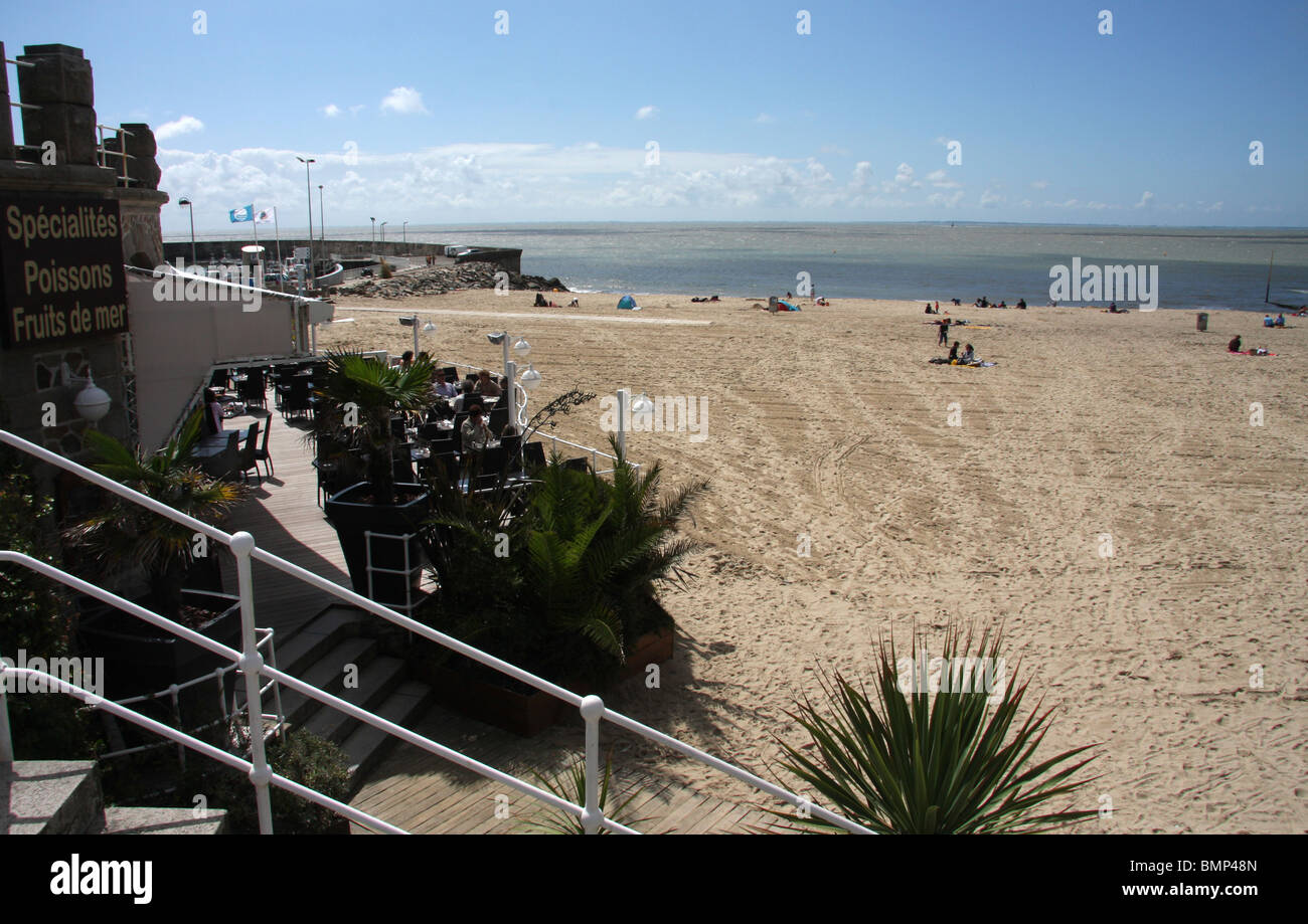 La Plage du La Noeveillard, Pornic Stockfoto