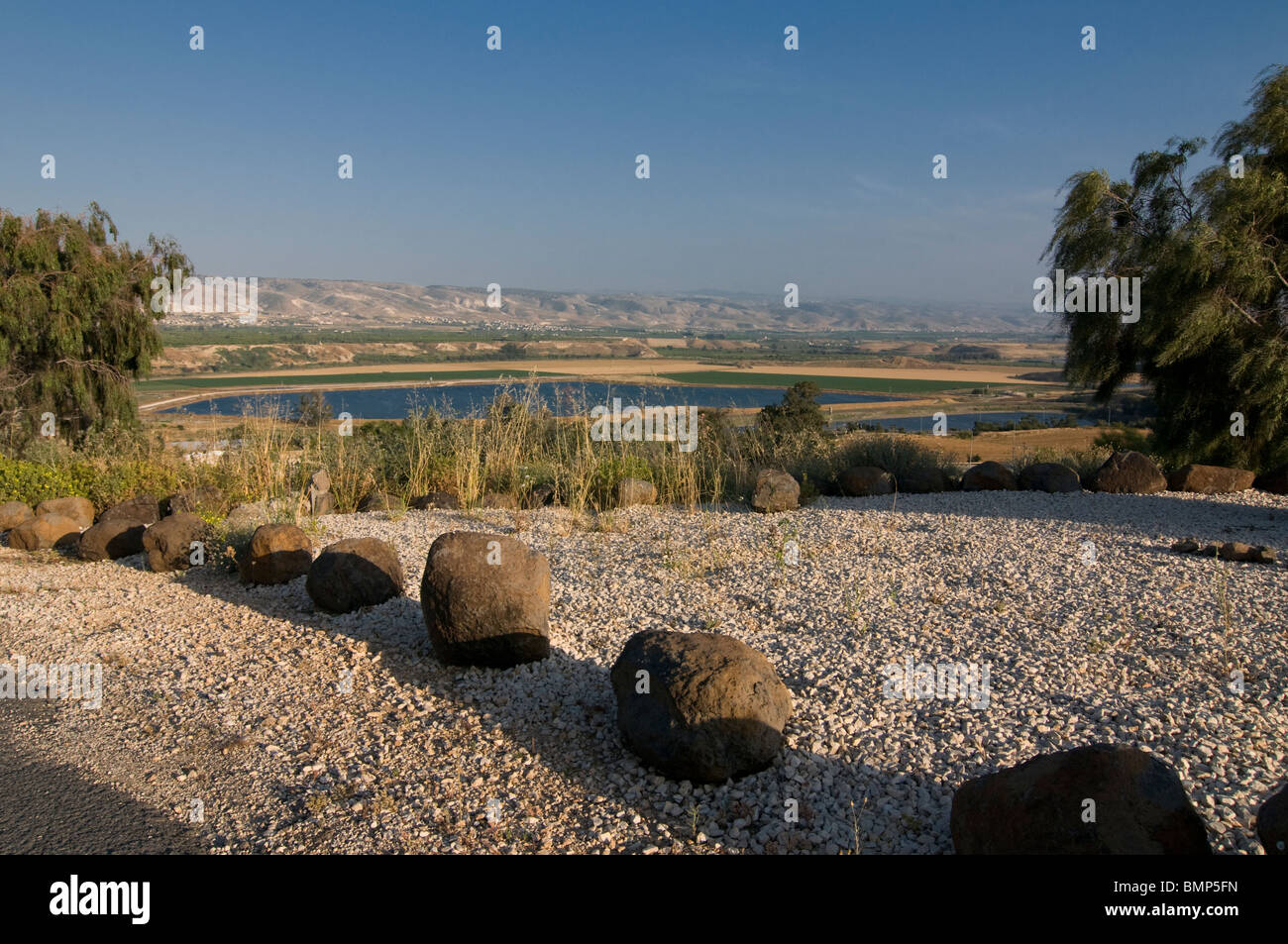 Malerische Aussicht auf das Jordan-Tal in der Nähe von Israel Stockfoto