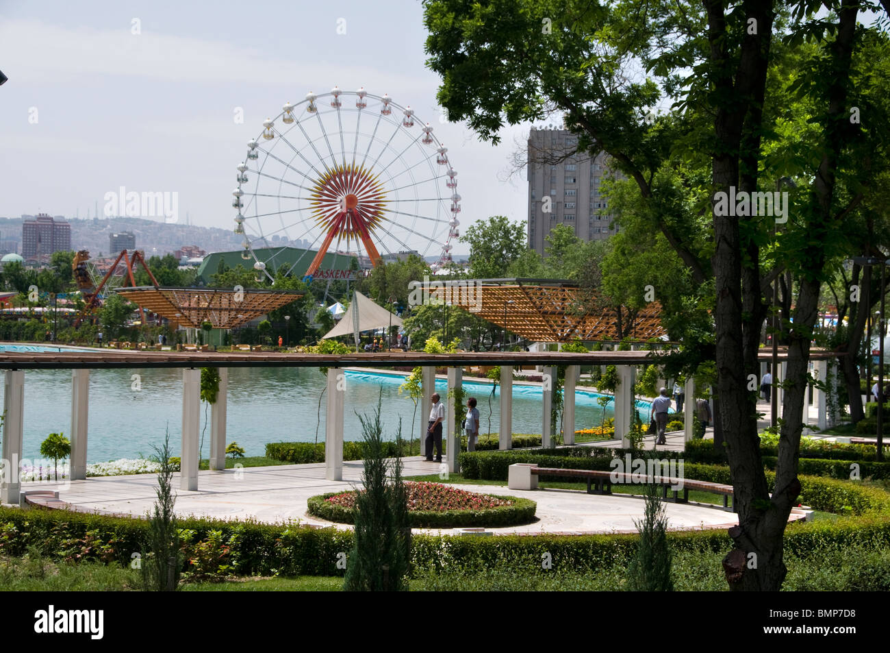 Cenclik Park Ulus moderne Ankara Stadt Stadt Türkei lunapark Stockfoto
