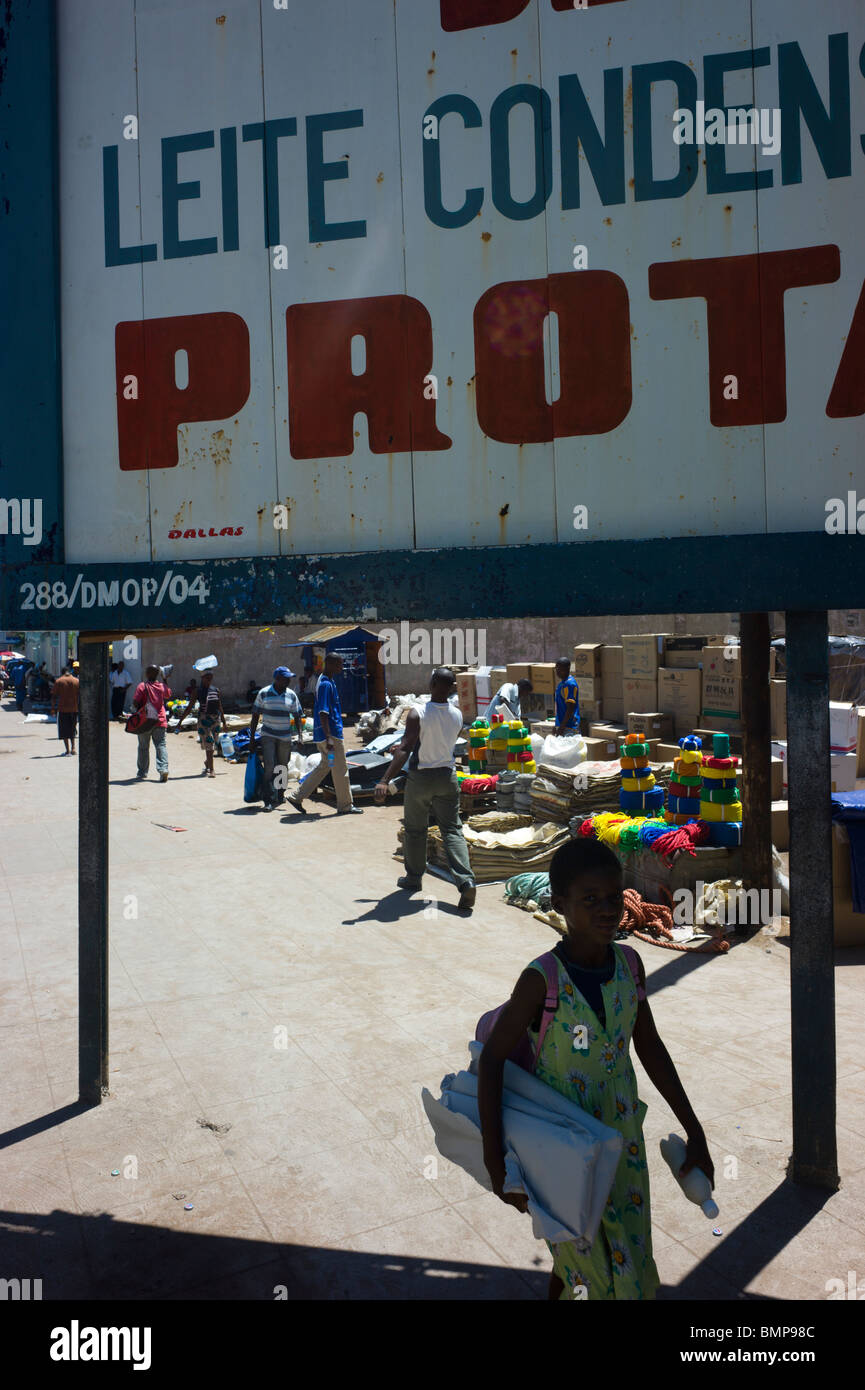 Straßenszene in Maputo, Mosambik. Stockfoto