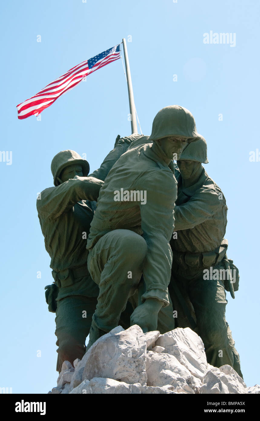 Texas, Harlingen, Iwo Jima Memorial, original Arbeitsmodell für berühmte Bronzestatue auf dem Nationalfriedhof Arlington in Virginia Stockfoto