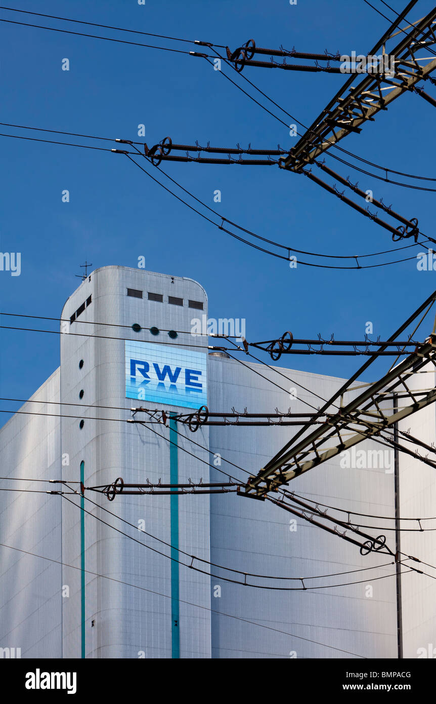 RWE Braunkohle befeuerten Kraftwerk Niederaußem, Bergheim, Rheinland, Nordrhein-Westfalen, Deutschland, Europa Stockfoto