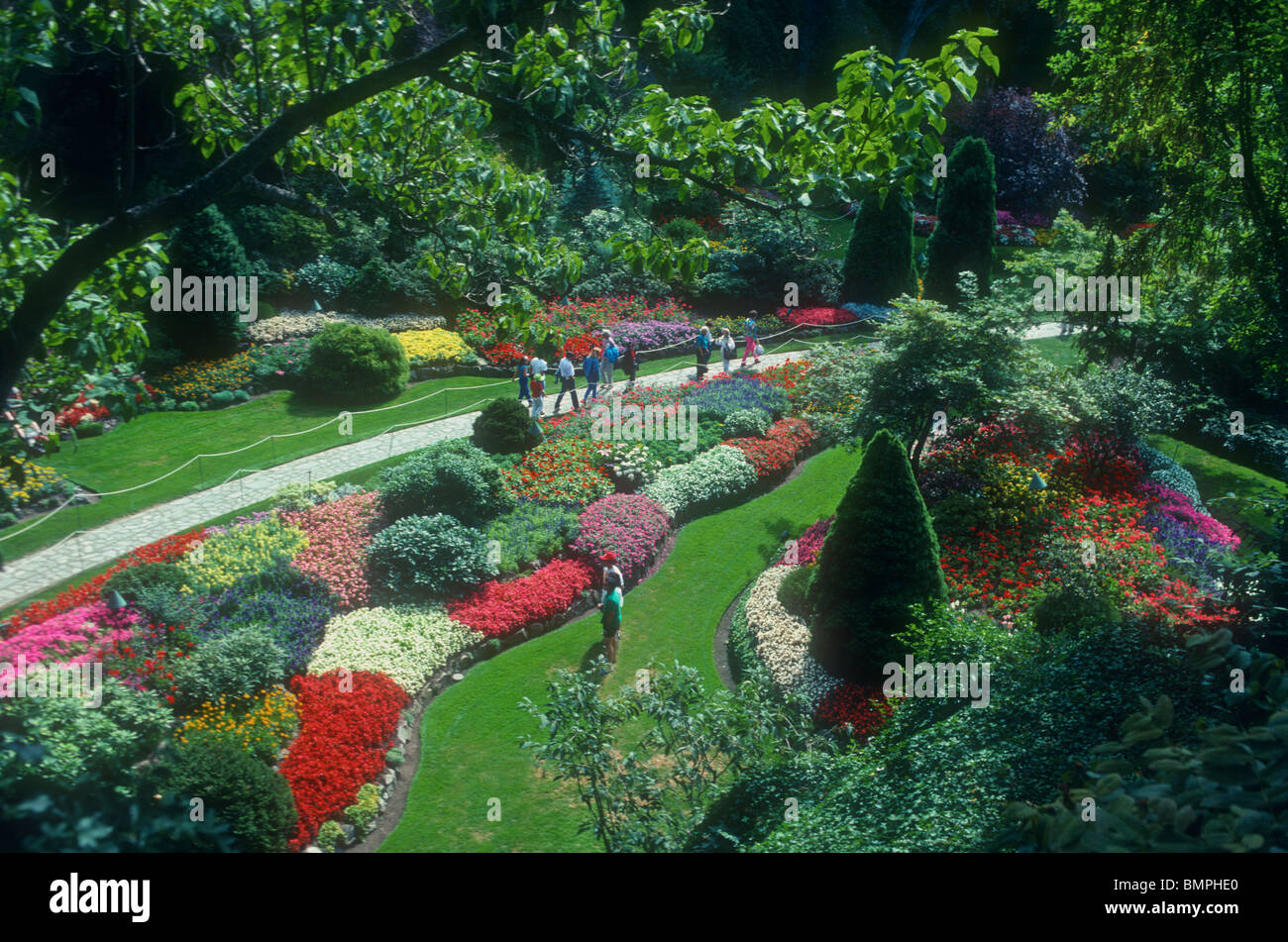 Butchart Gardens in Victoria British Columbia, Kanada Stockfoto