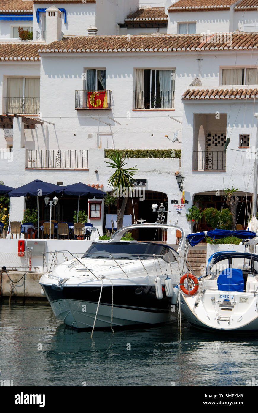 Boote in der Marina, Marina del Este, Costa Tropical, Costa Del Sol, Provinz Granada, Andalusien, Südspanien, Westeuropa. Stockfoto