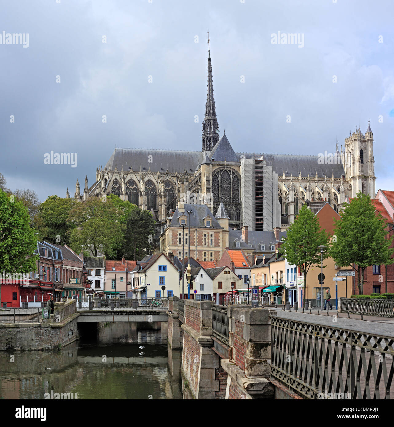 Kathedrale unserer lieben Frau von Amiens, UNESCO-Weltkulturerbe, Amiens, Somme-Abteilung, Picardie, Frankreich Stockfoto