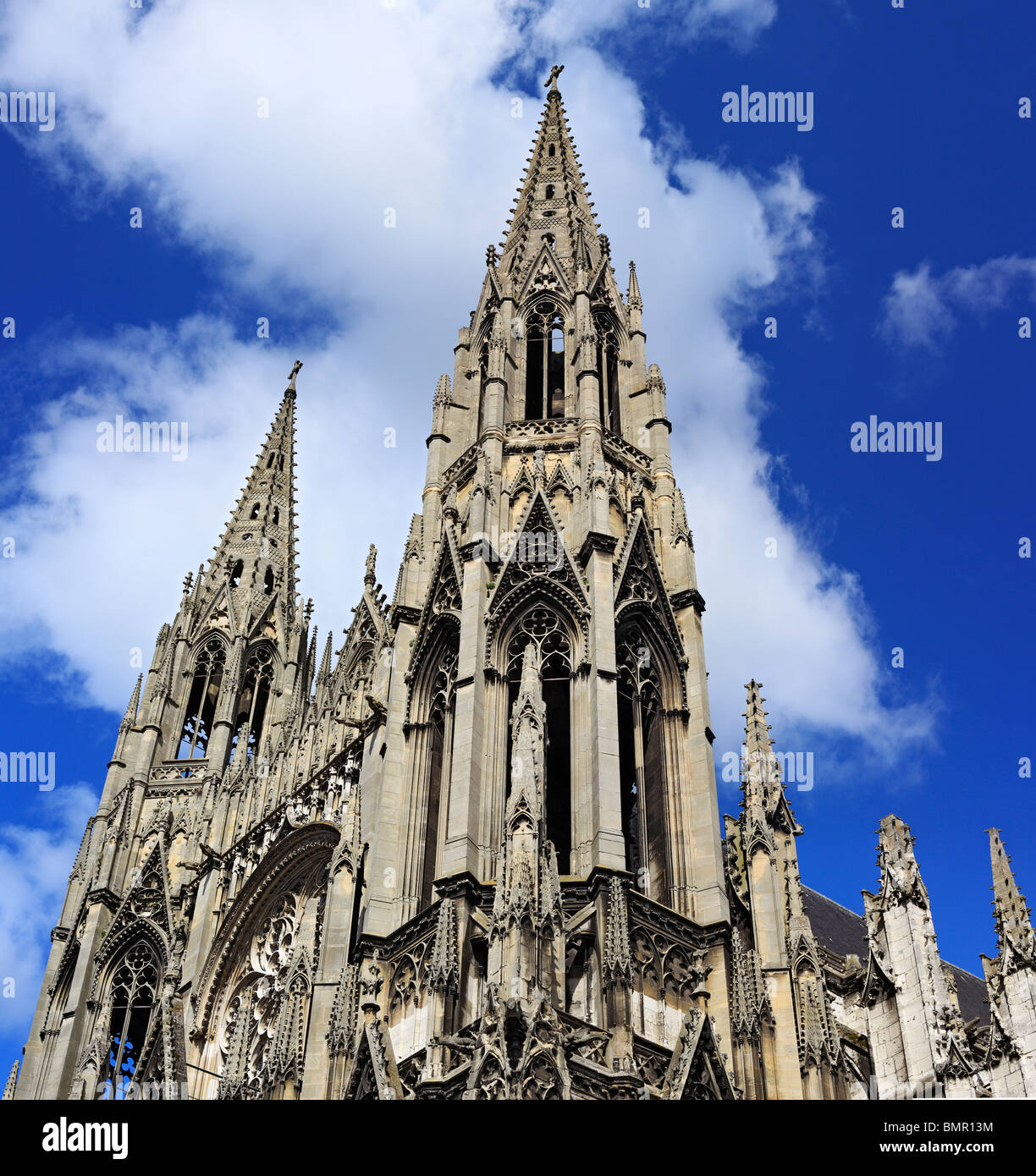 Abtei Kirche St. Ouen, Rouen, Seine-Maritime Abteilung, Haute-Normandie, Frankreich Stockfoto