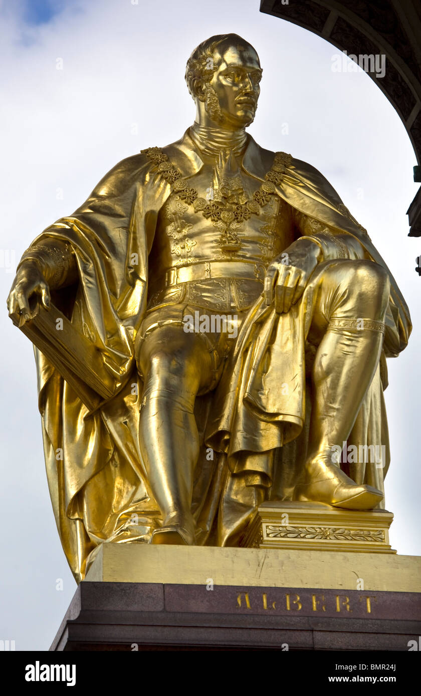 Das Albert Memorial Kensington Gardens-London Stockfoto